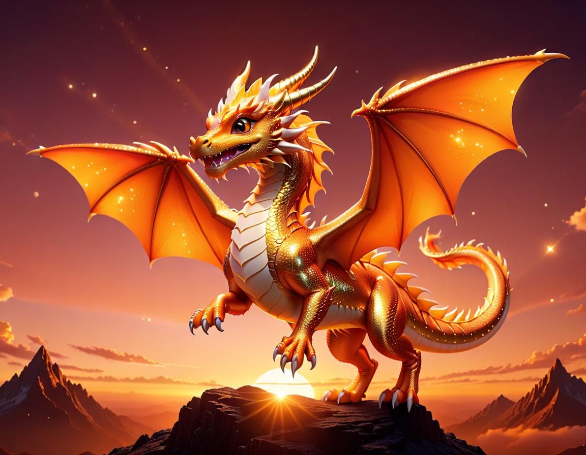 Orange dragon
