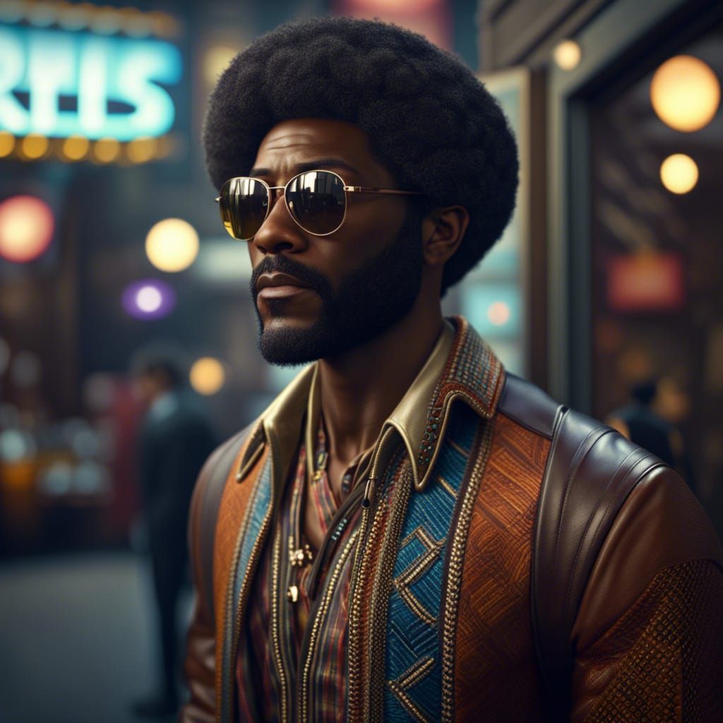 Male jazz hipster 70's