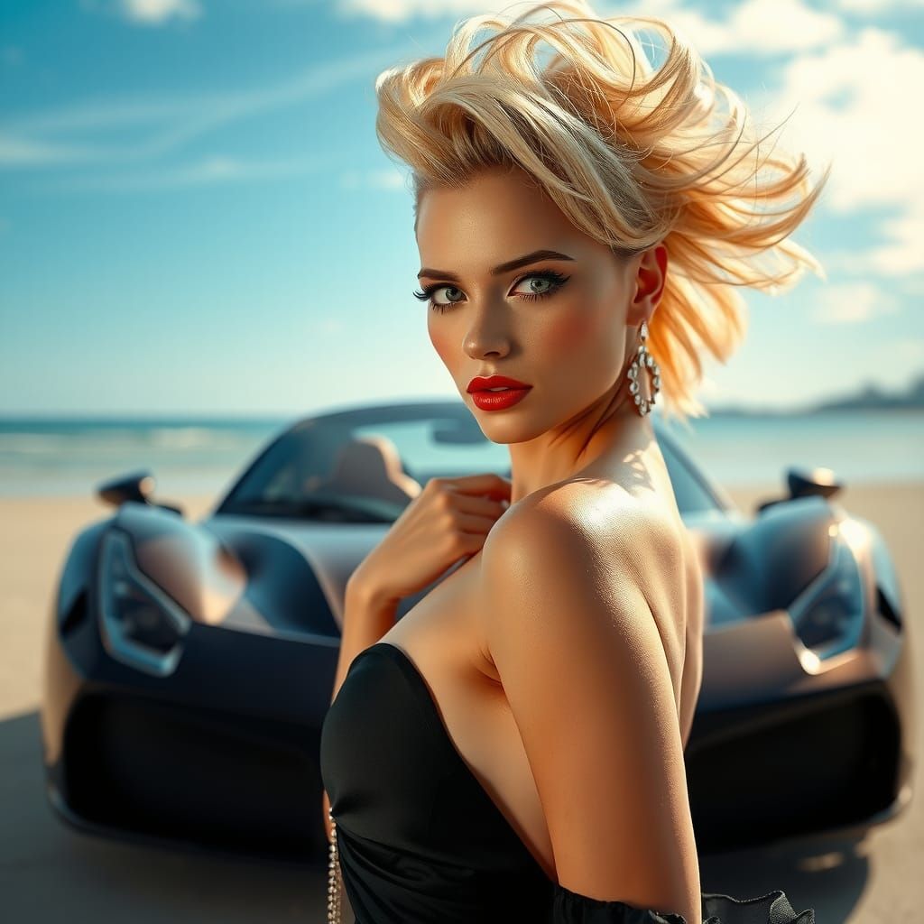 Cyborg Geisha at Beach Fashion Show