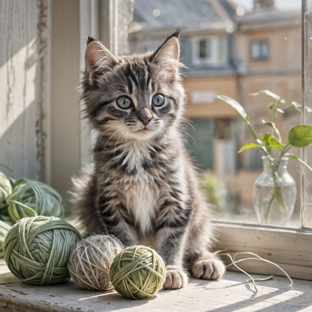 The Cutest Fluffy Kitten Ever