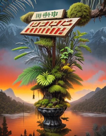 Detailed 3D Render of a Mountain Town