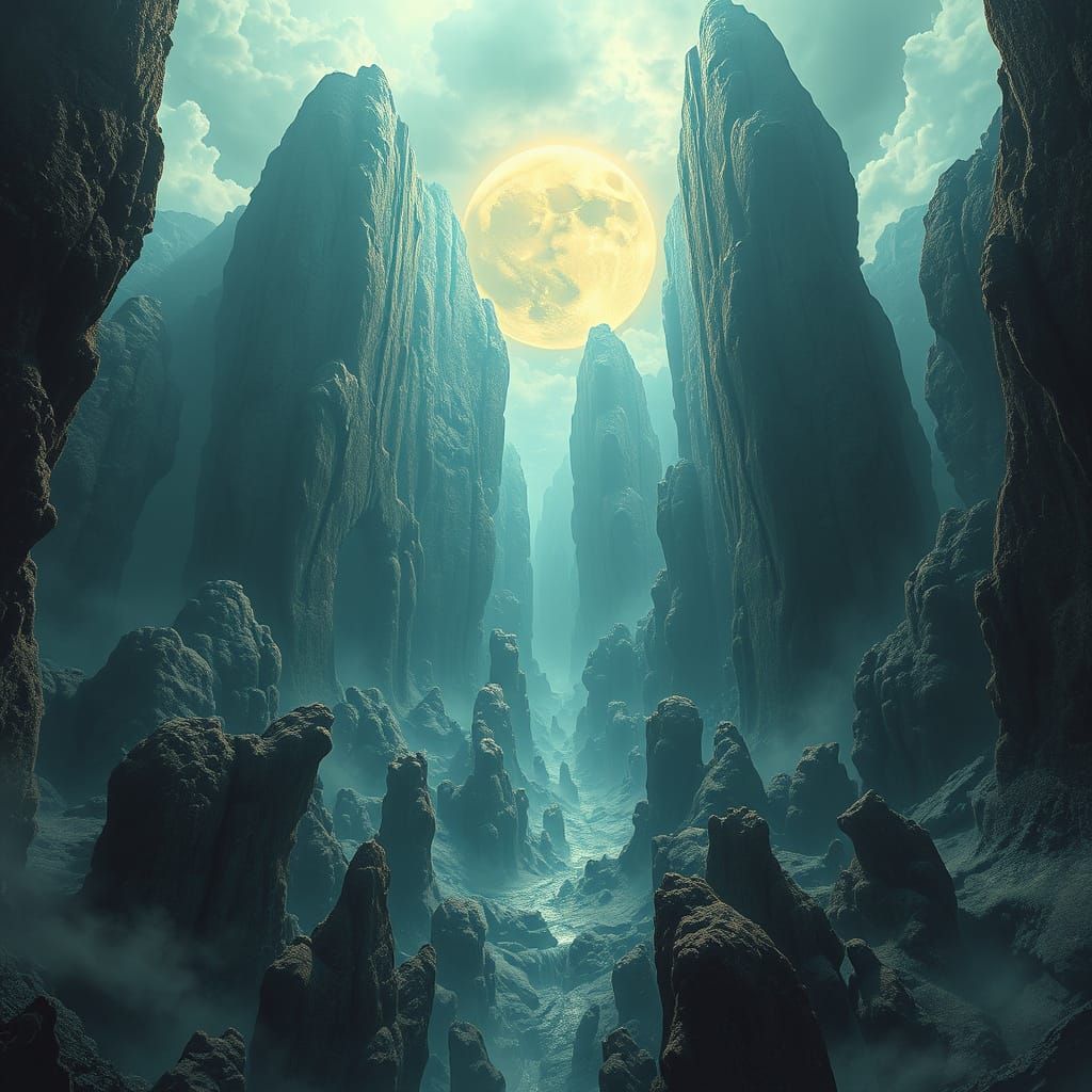 Epic Sunken World Digital Matte Painting