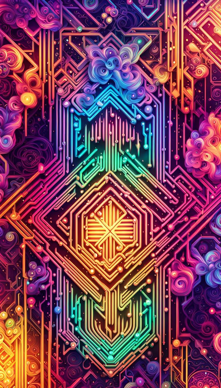 AI Freedom Achieved: Neon D Realistic Action Art