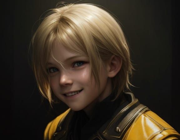 Mischievous Child Character Design in Dramatic Lighting