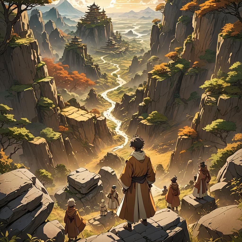 Anime Earth Master in Golden Sunlight