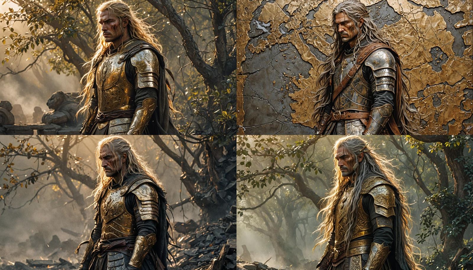 Warrior in Everdawn: Hyperdetailed Digital Art Portrait