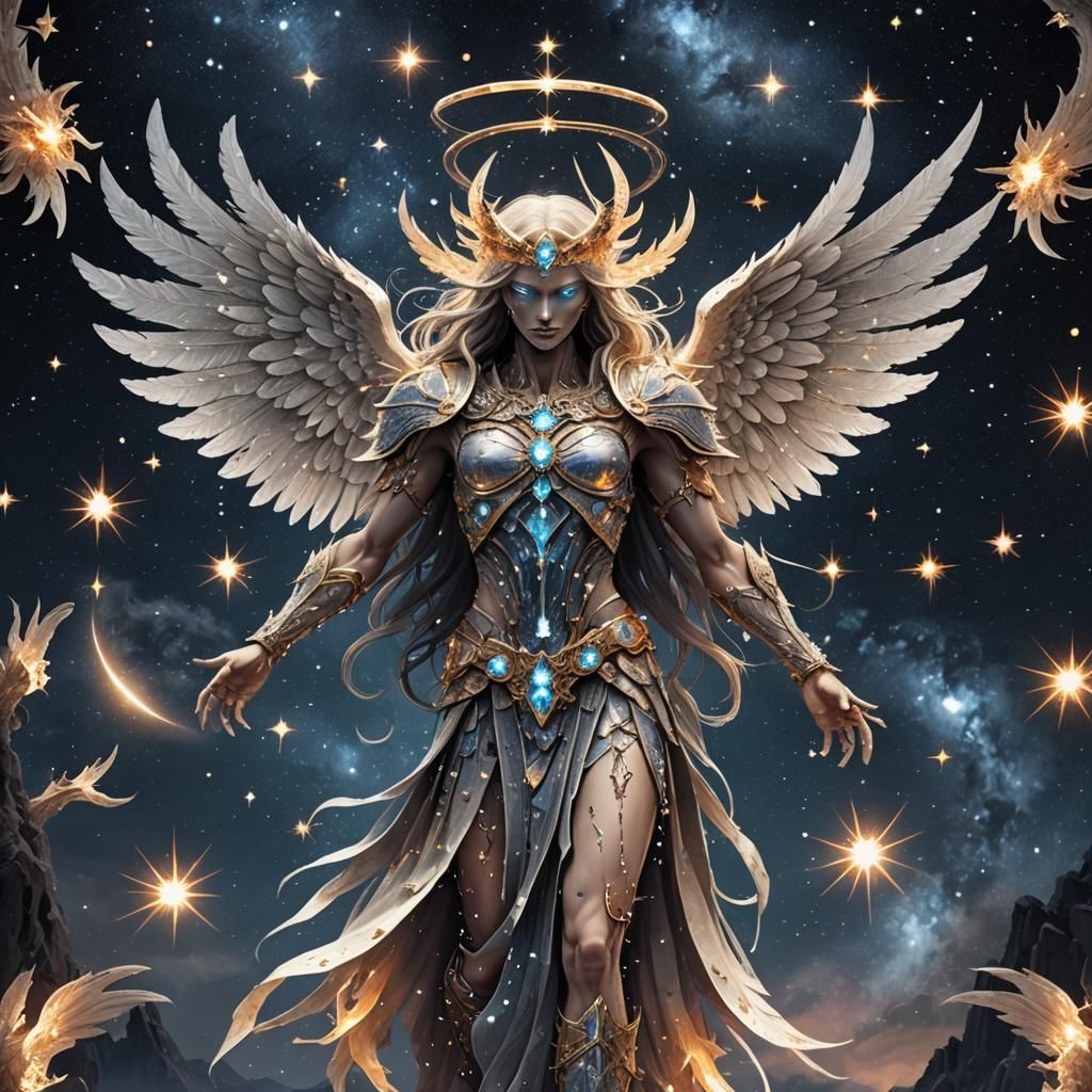 Celestial Death Angel with Diamond Wings