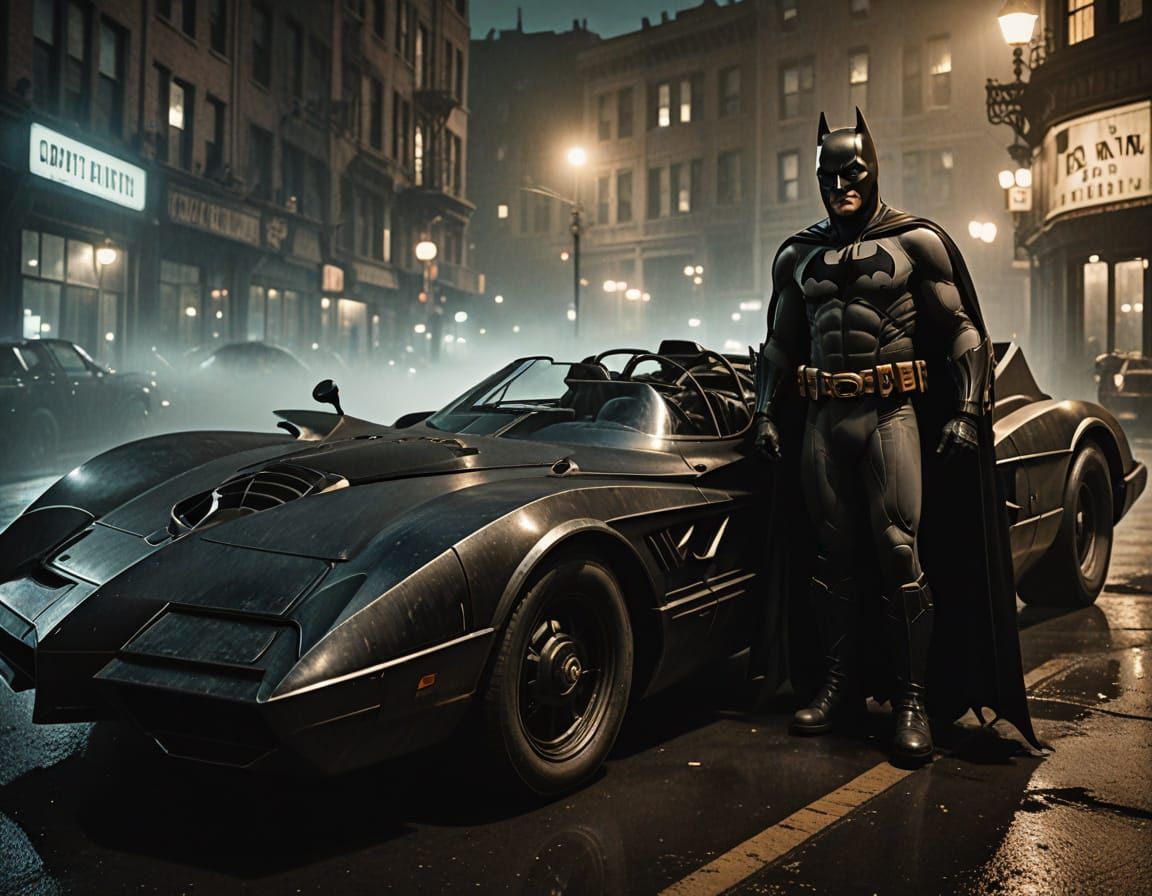 Epic Dark Knight Emerges from Gotham Streets in Cinematic Sp...