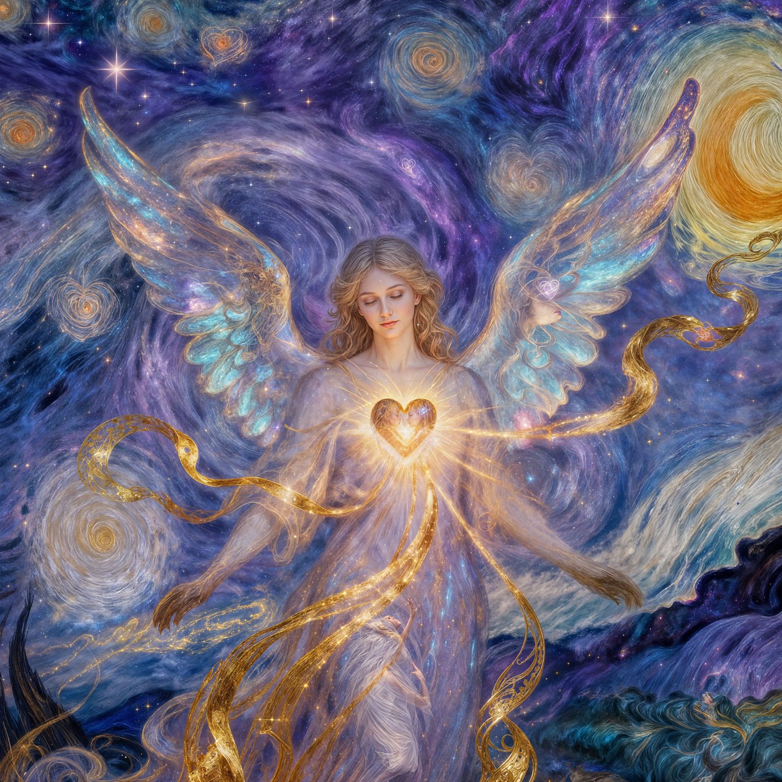 Cosmic Soul Manifesting Destiny in Ethereal Style