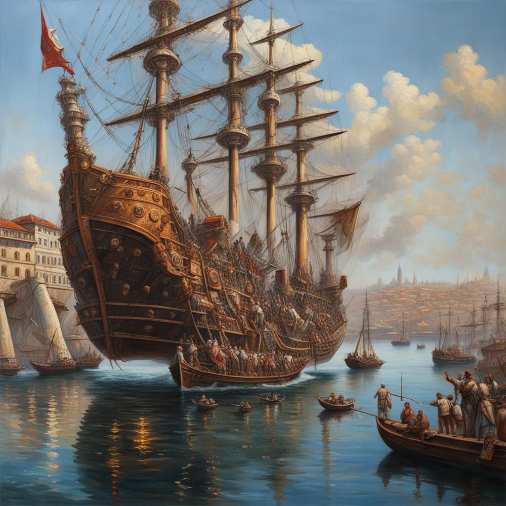 Futuristic Fusion: Fatih's Conquest of Istanbul