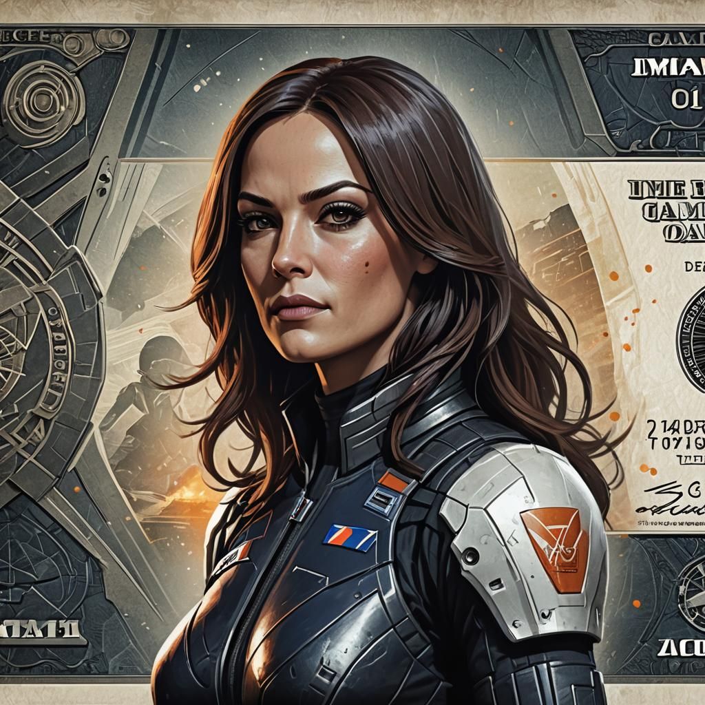 Miranda Lawson Art: Yvonne Strahovski in Mass Effect Style