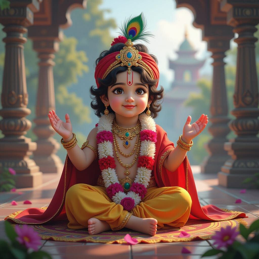 Lord Krishna's Birthday: A Romantic Indian Fantasy