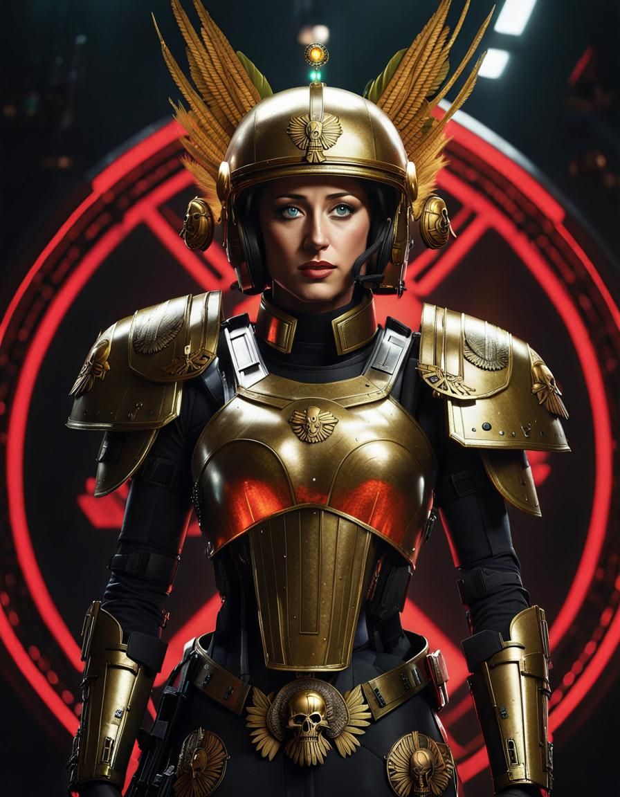 Warhammer 40k Space Marine with Aztec Armor