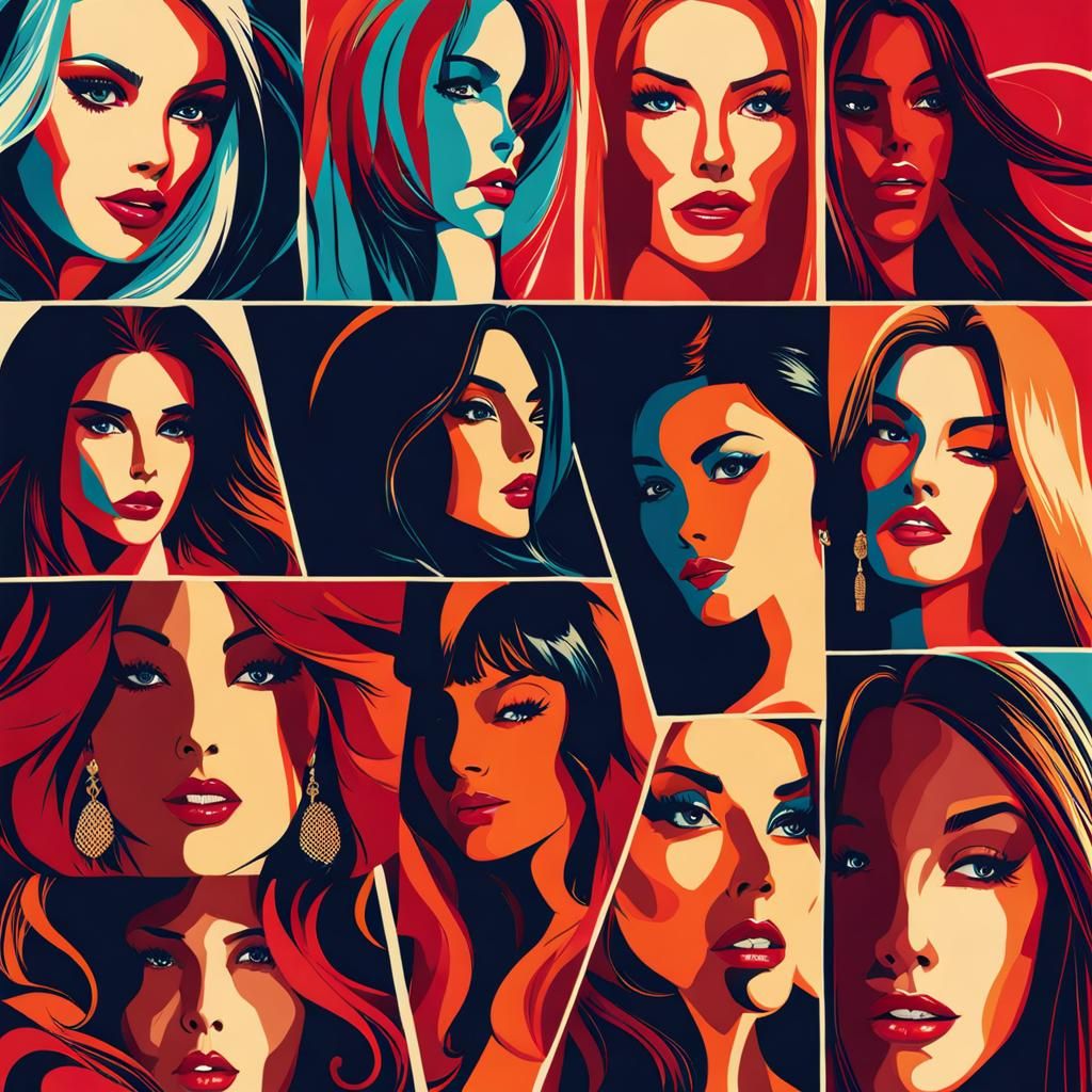 AI-Generated Image of Attractive Women