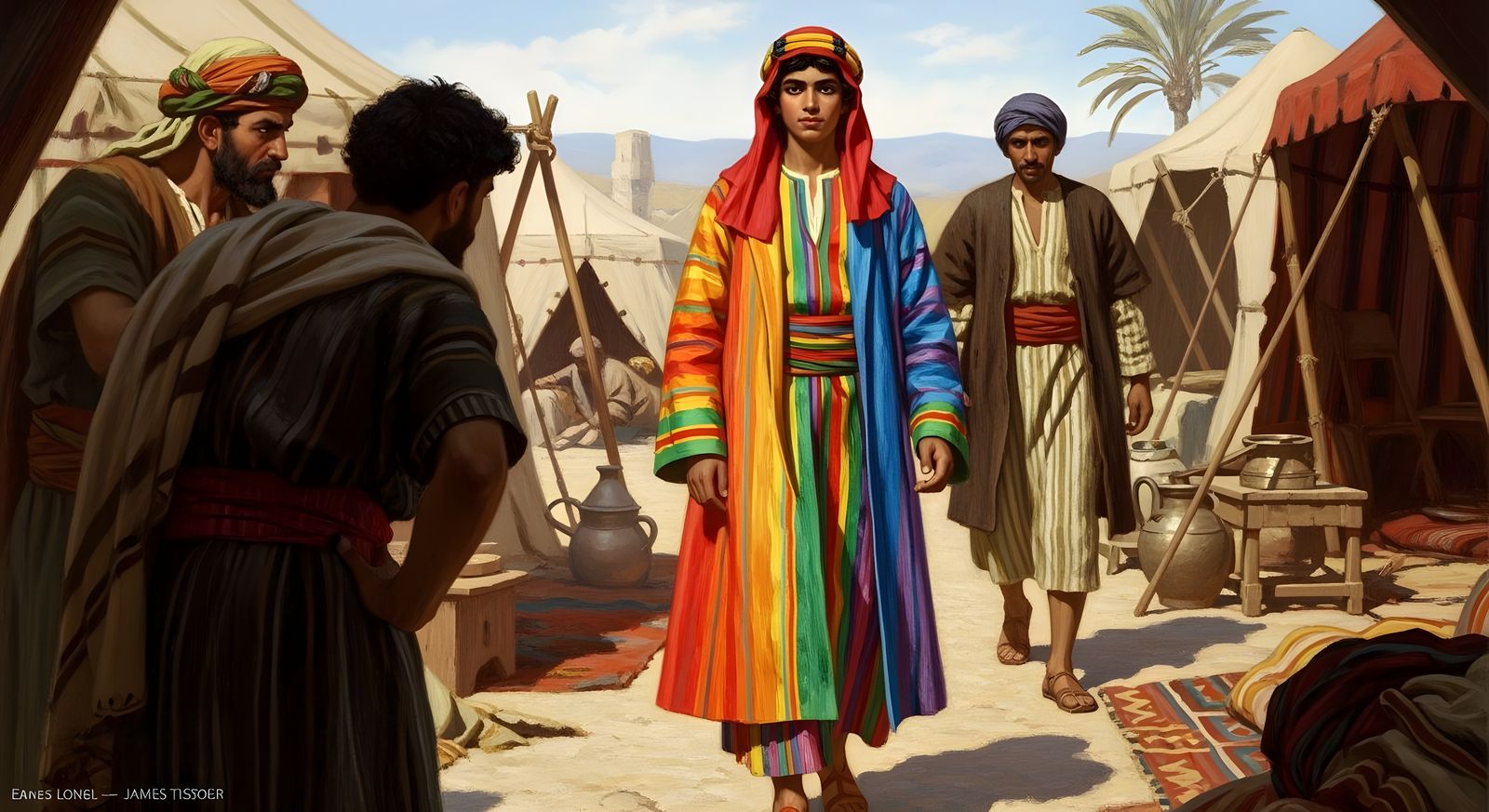 Joseph's Coat in Ancient Israel Nomad Camp