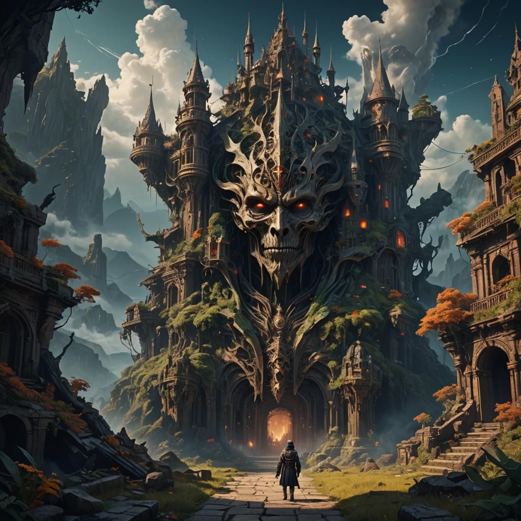 Detailed Matte Painting of a Lost Entity