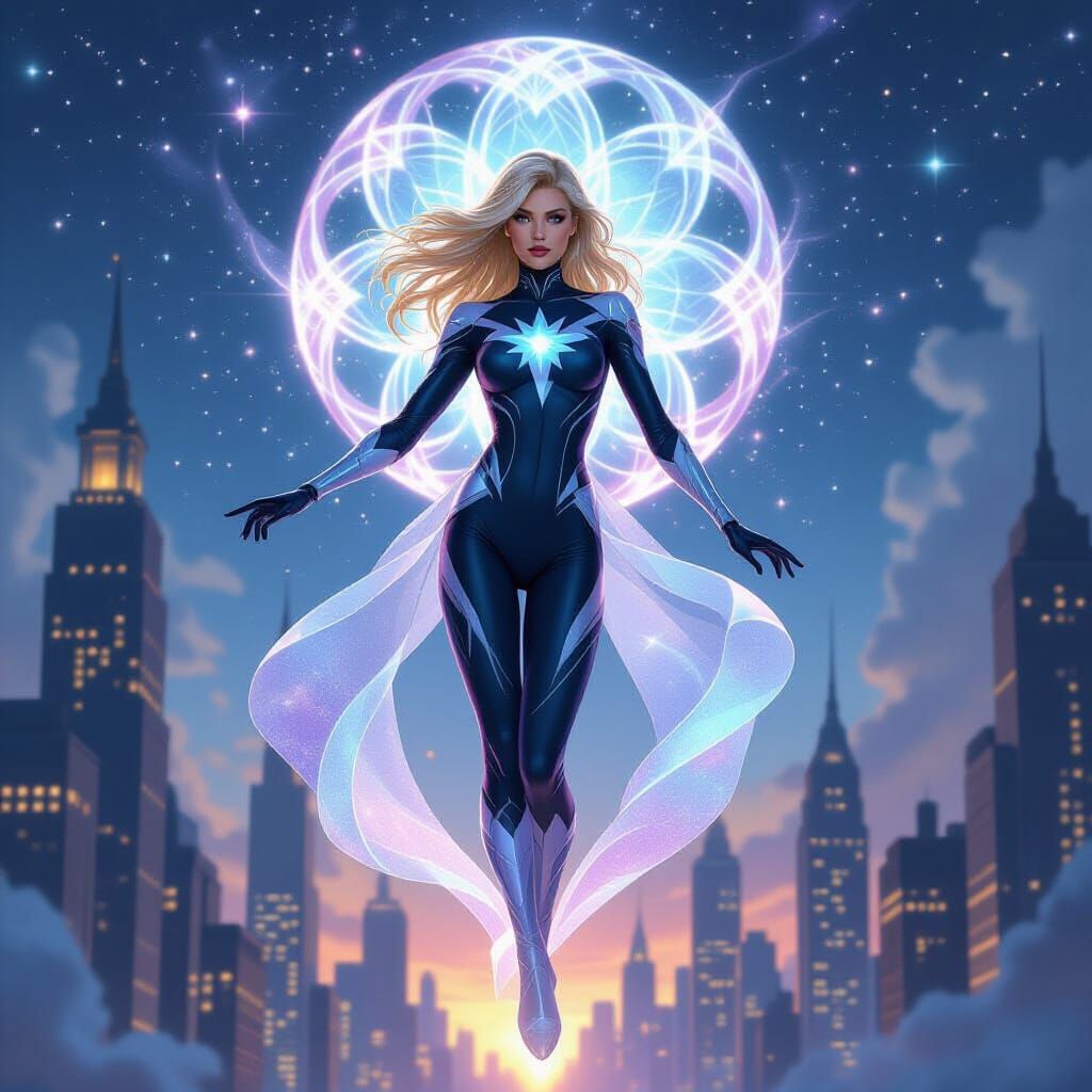 Gwen Stacy as Celestial Art Nouveau Glamour