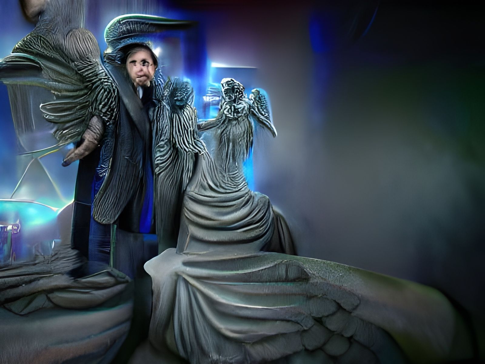 Terrifying Weeping Angels in 8K 3D