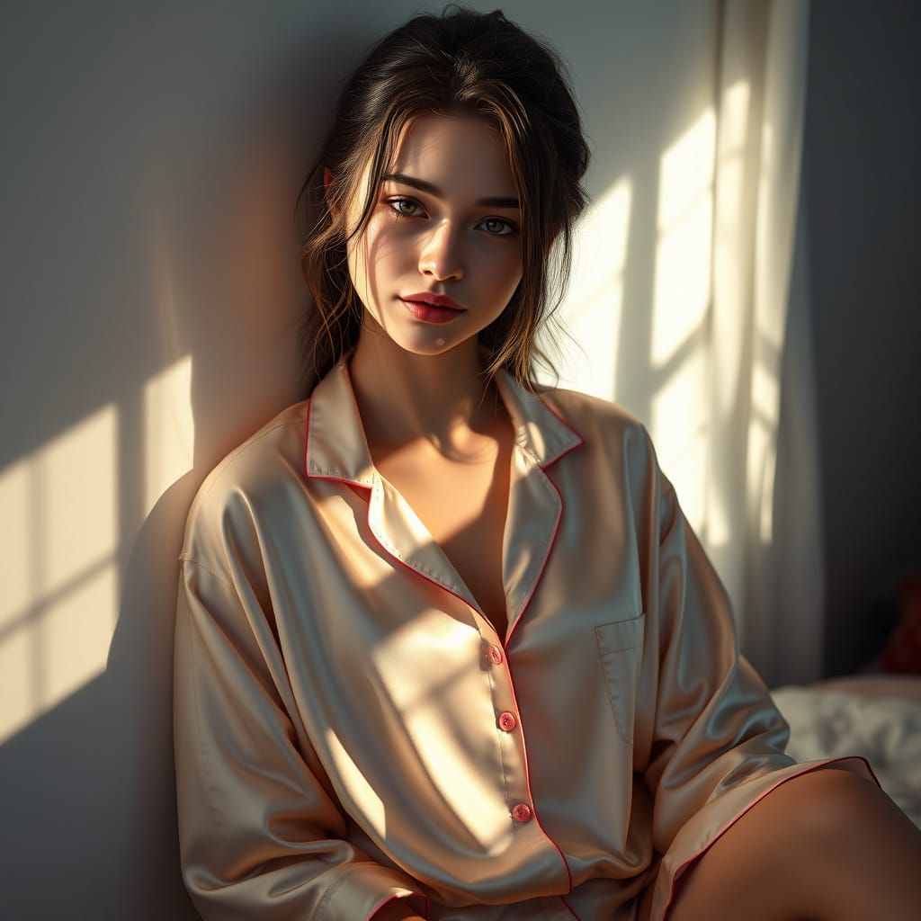 Serene Fantasy Portrait in Soft Light