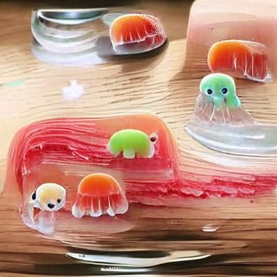 Cute and Colorful Jelly Sushi Art