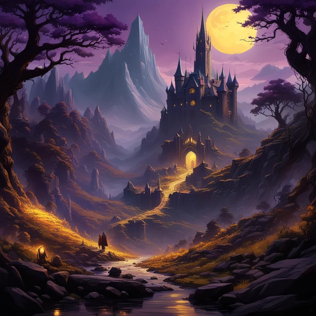 Dark Fantasy Lord of the Rings Concept Art