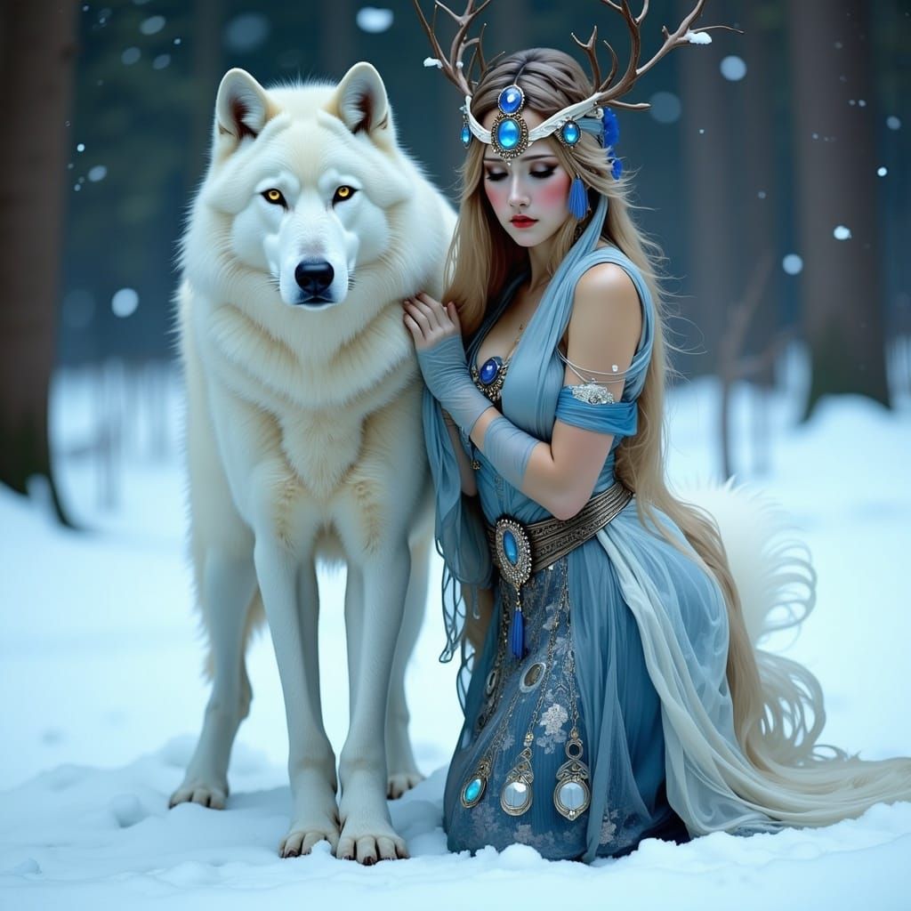 Winter Guardian in Enchanted Forest