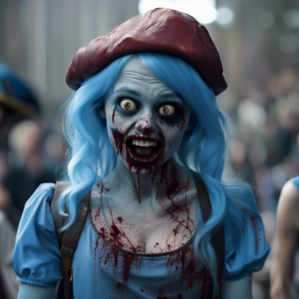 Zombie Smurfette Live Action Interpretation