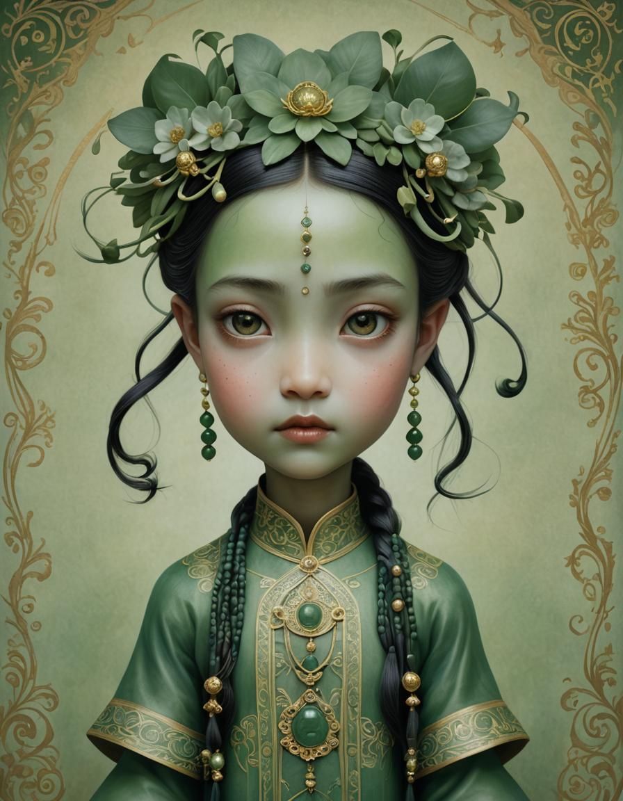 Detailed Jade Avatar with Soft Skin in 8k