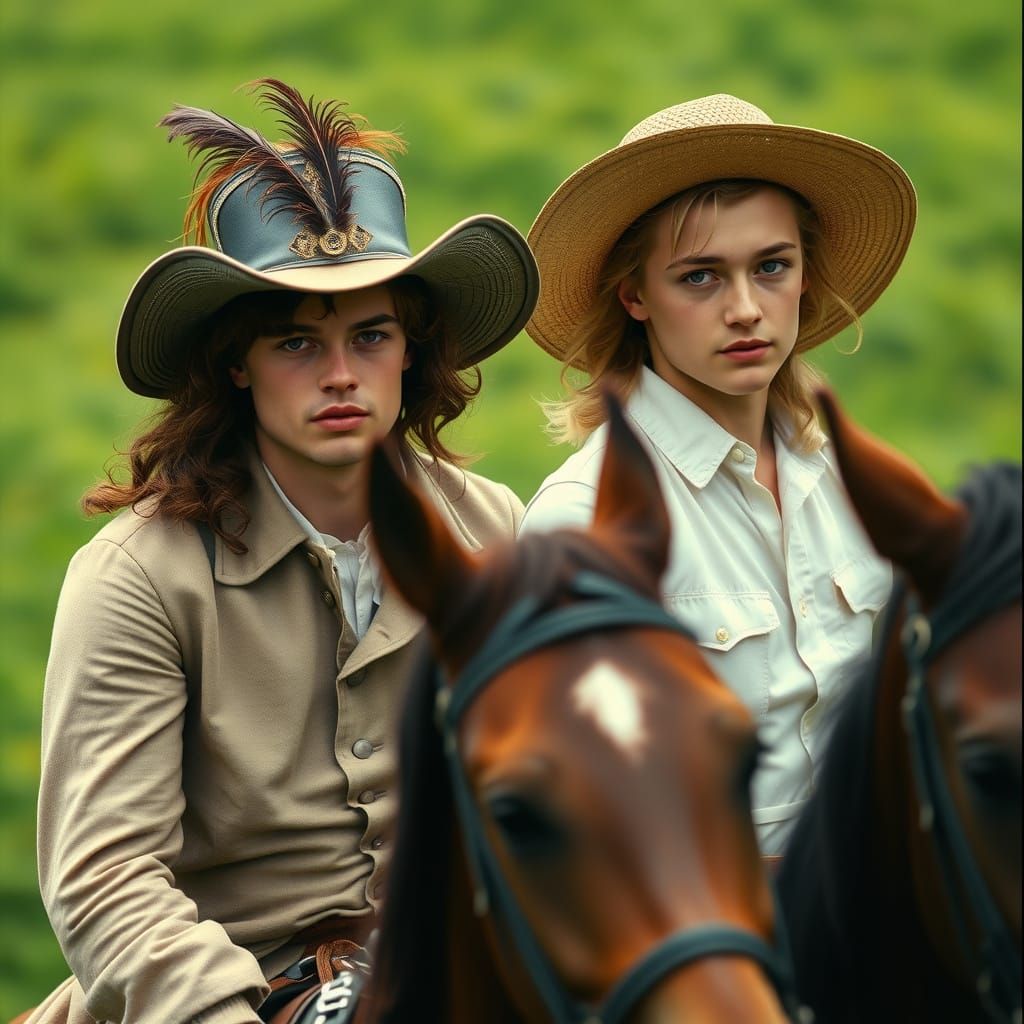 Lord Byron and Nicolo Giraud Ride in Athens