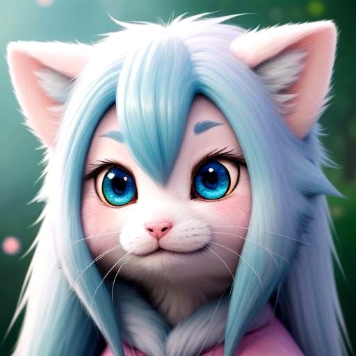 Adorable Rainbow Fantasy Creature Close-Up