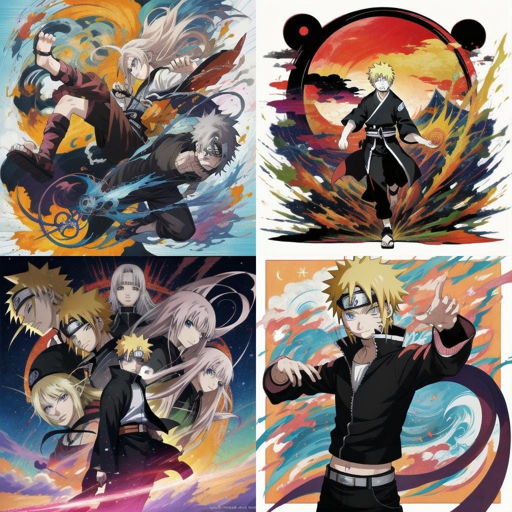 Naruto in Anime Key Visual Style