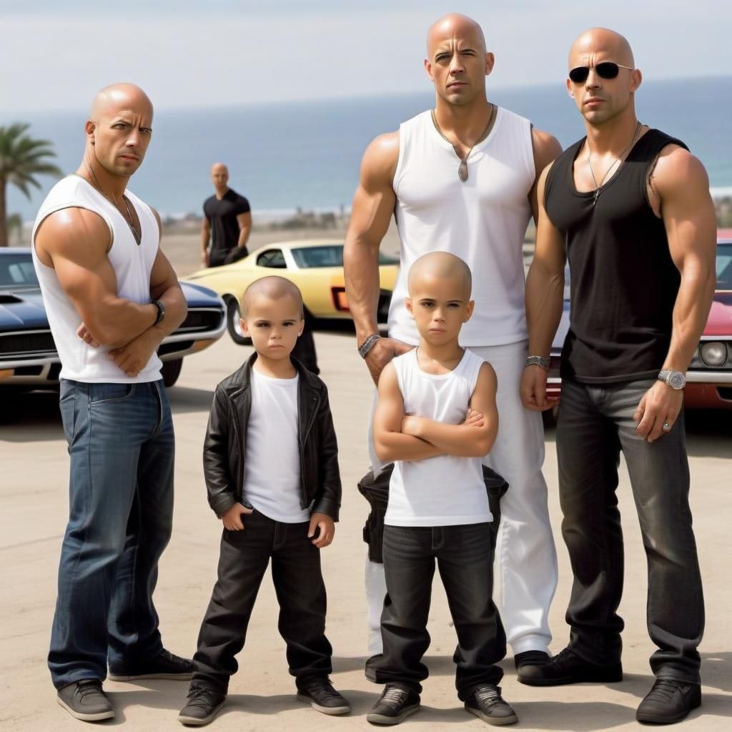 Dominic Toretto Clone Family Portrait