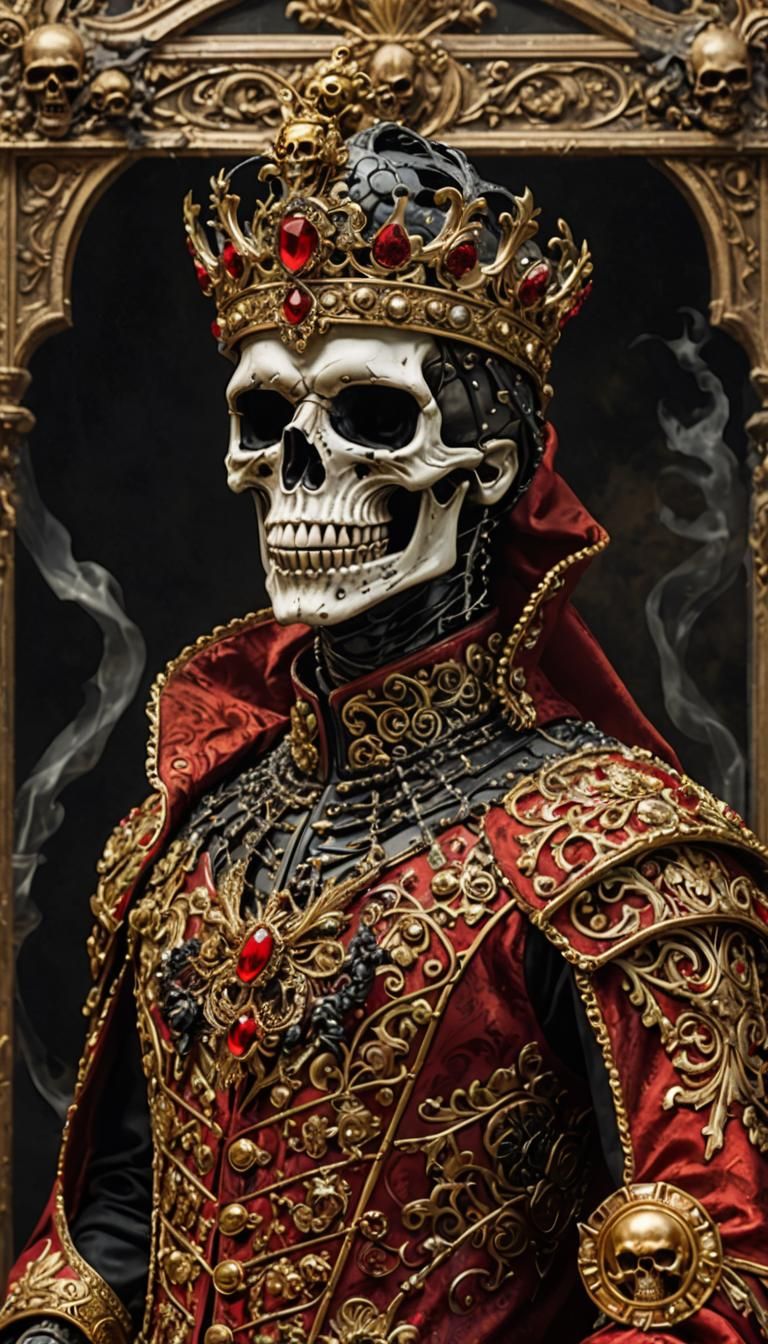 Undead Ghost Rider in Regal Gothic Attire