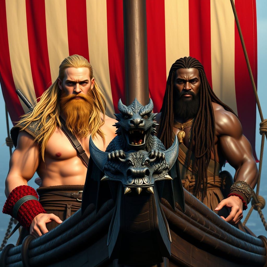 Vikings under sail