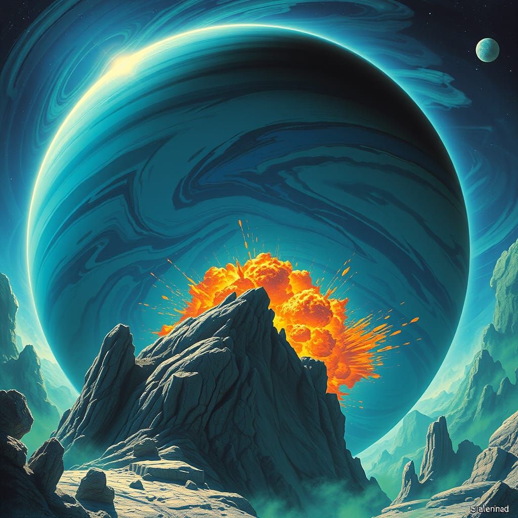 Exploding Uranus: A Sci-Fi Cosmic Cataclysm