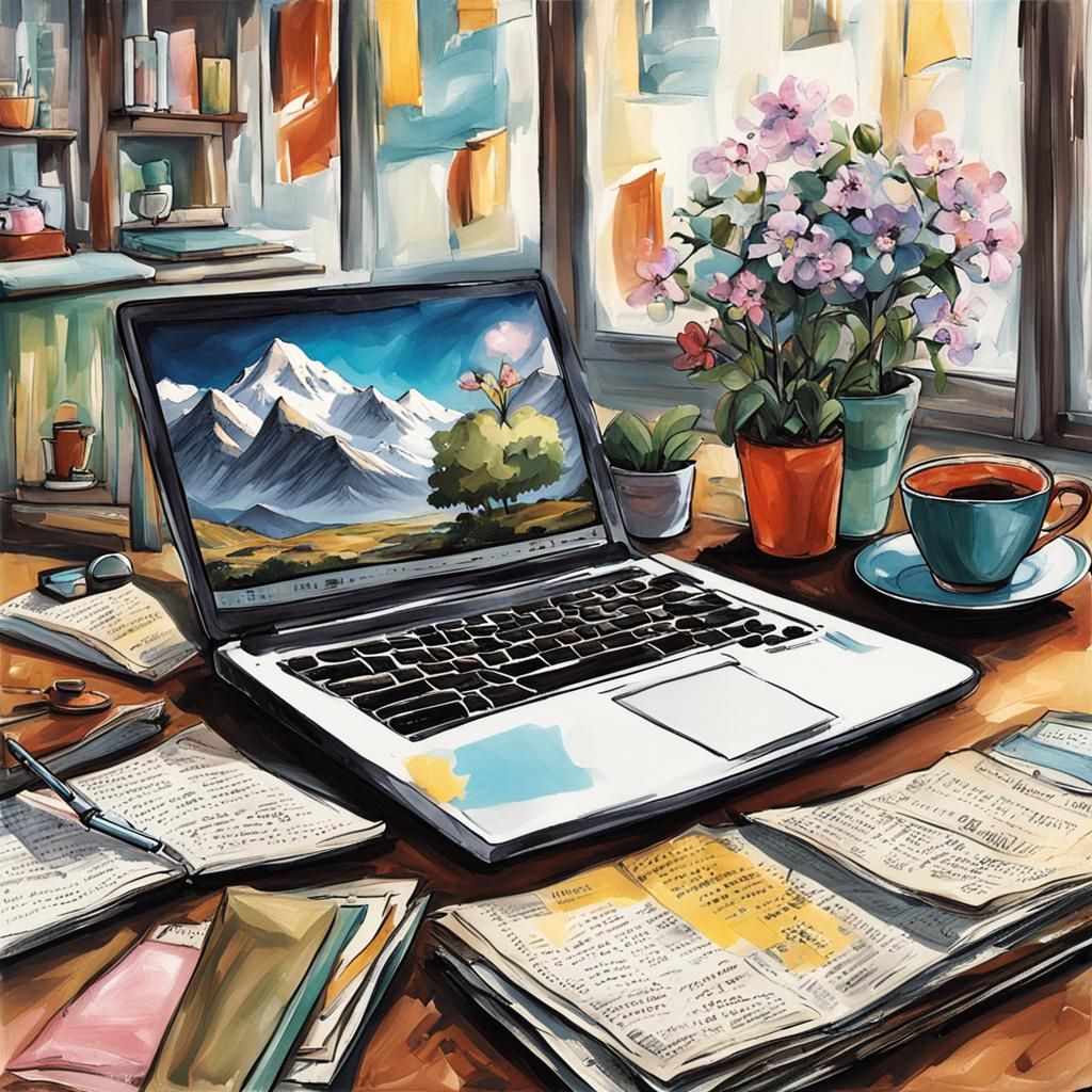 Laptop Ready for Work or Study