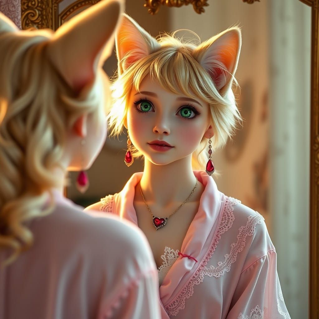 Delighted Catgirl Captured in Vivid 8k Detail