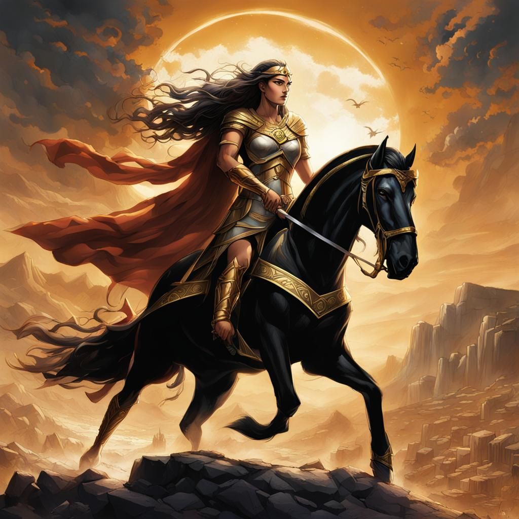 Hippolyta, daughter of Otrera and Ares.