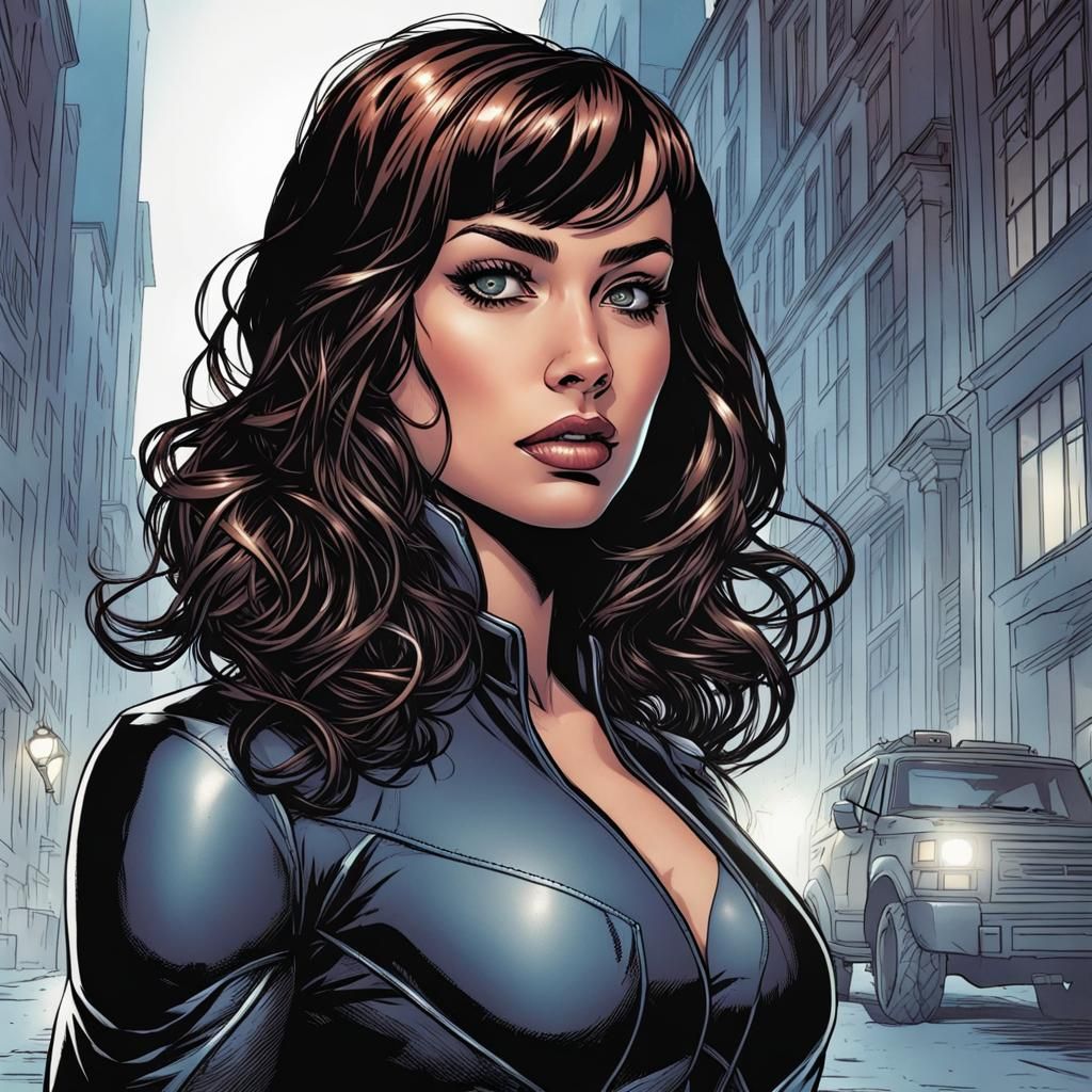 Ksenia Solo as Dark Superhero, Comic Book Art