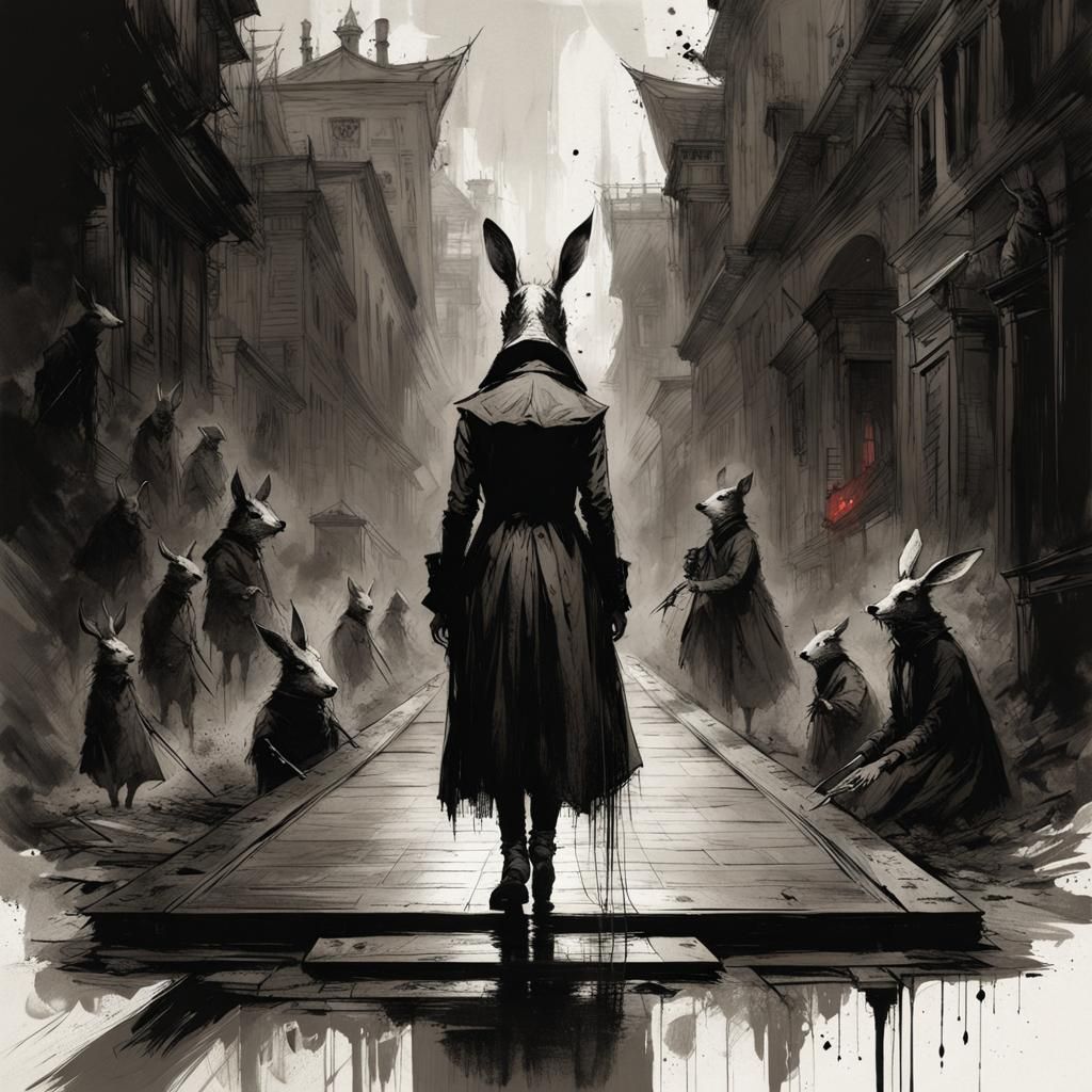 Creepy Hopscotch in Gothic Style