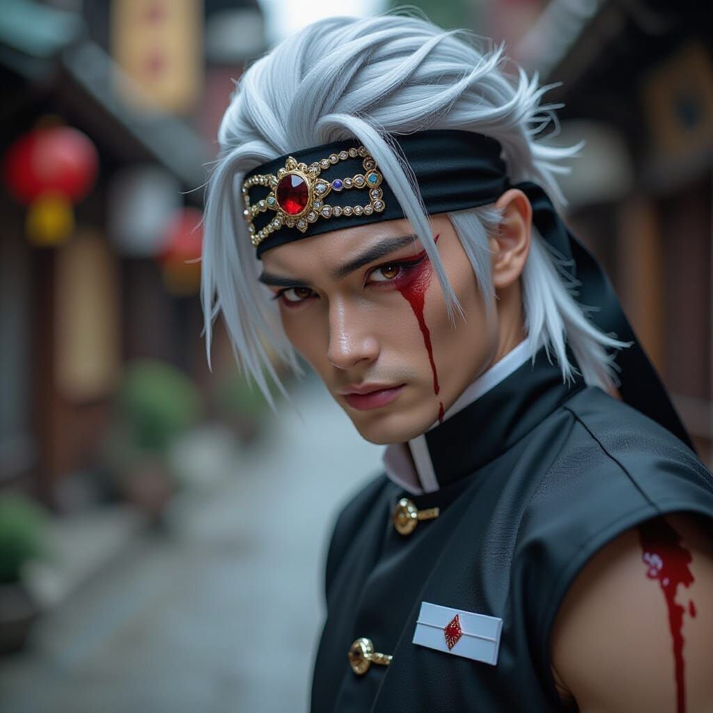 Melancholic Tengen Uzui Cosplay Portrait