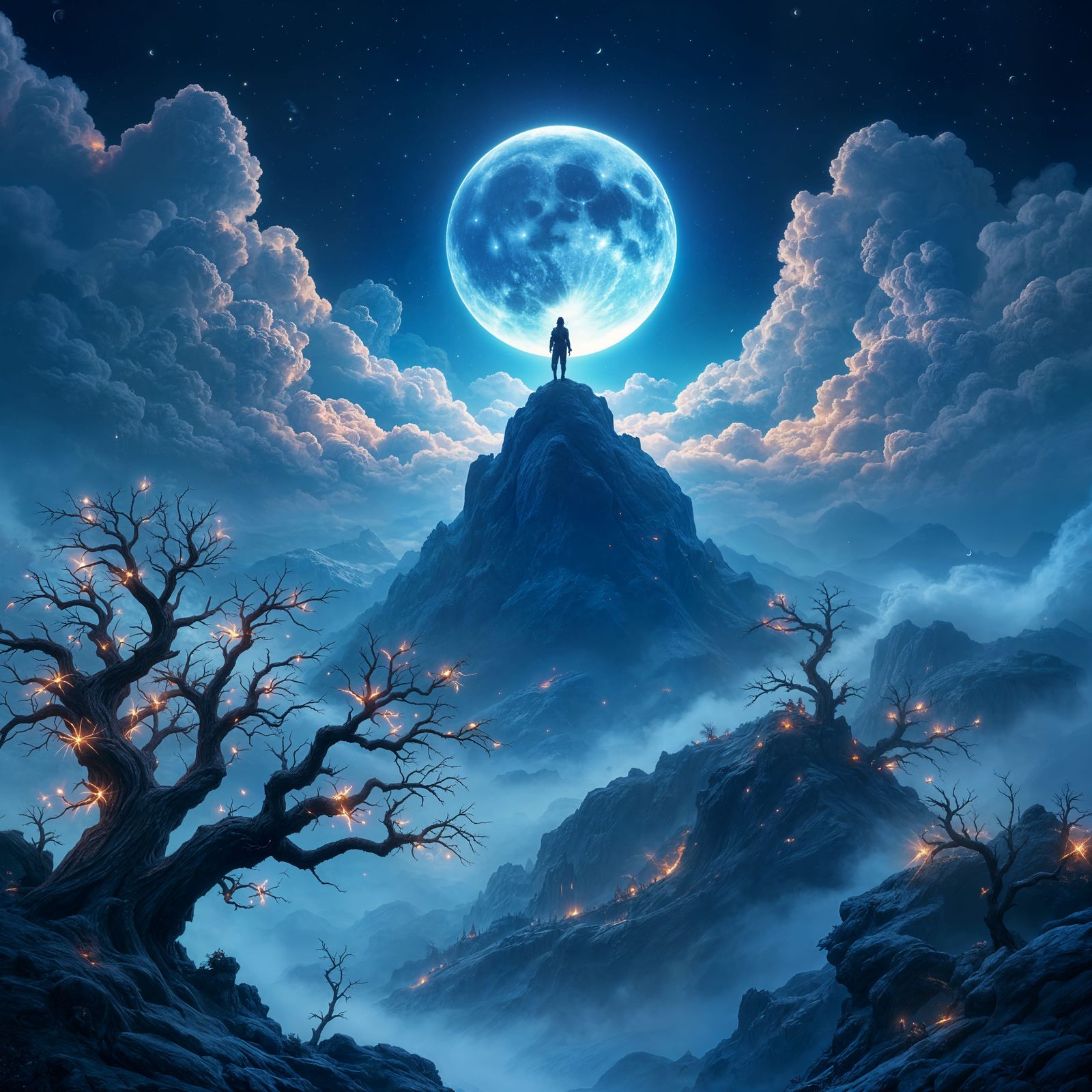 Surreal Dark Moon Ascends Amidst Fantastical New Beginnings