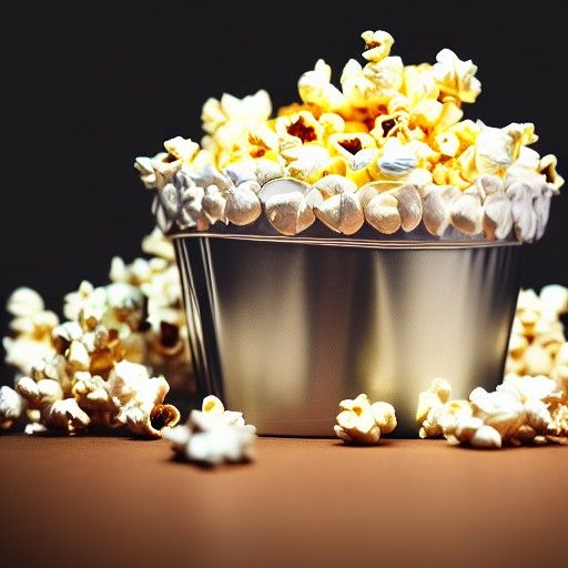 Hyperdetailed 8k Photo of Popcorn Bucket