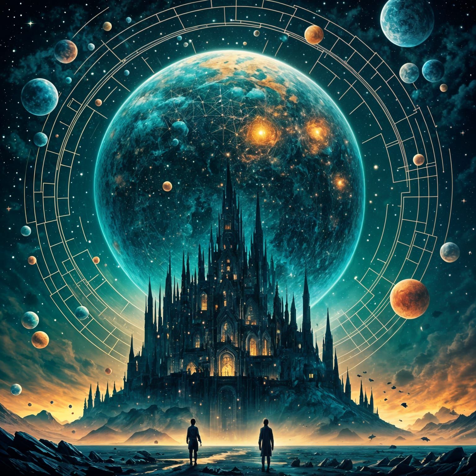 Stars Silently Gaze Down: Digital Art