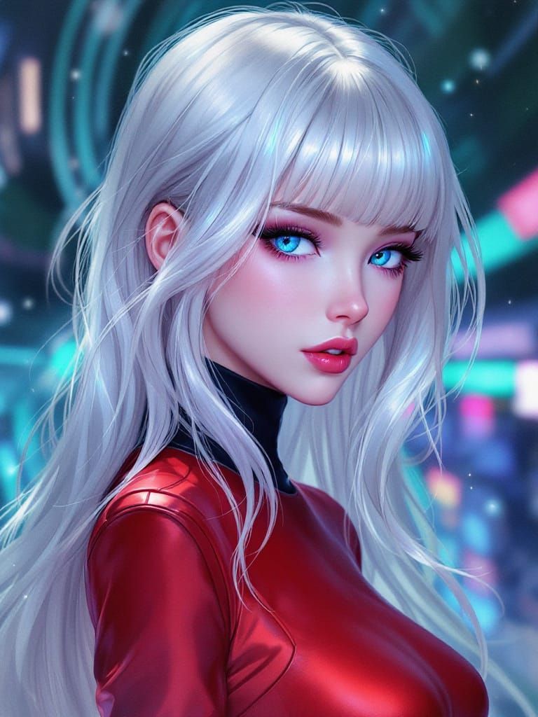 Elegant Anime Star Trek Commander Portrait