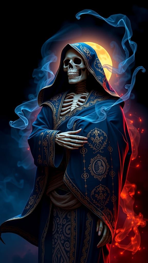 La Santa Muerte in Golden Robes
