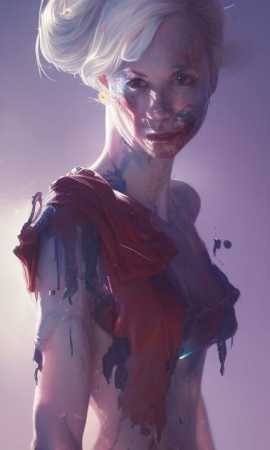 Running from Zombies: Hyperdetailed Digital Art