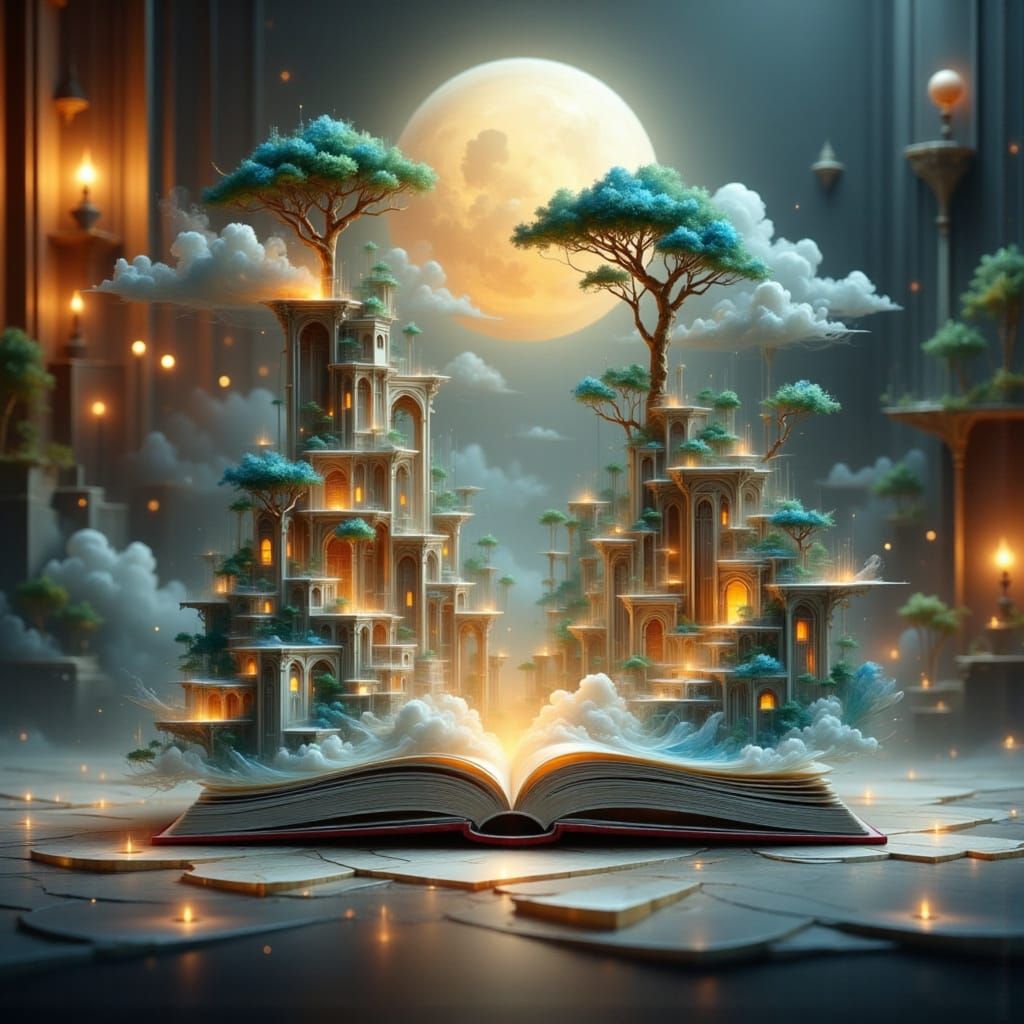 Sci-Fi World Emerges from Paper Cut-Out Book