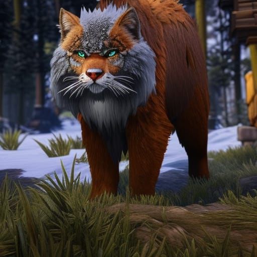 Liger in Winter Wonderland: 3D Game Cinematic