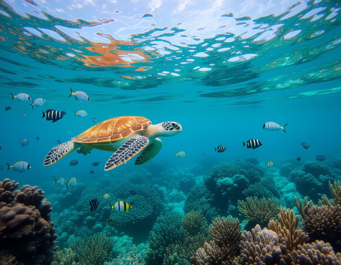 Underwater Scene Generated by AI